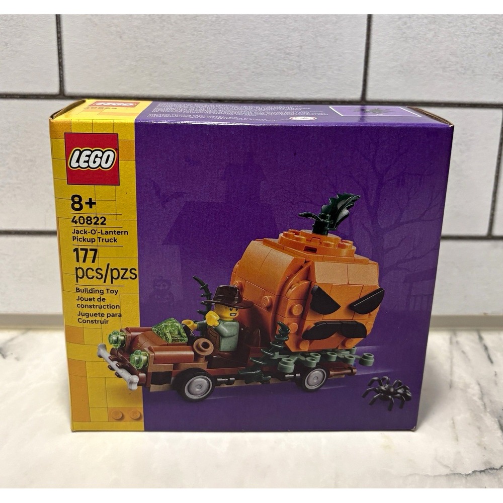 LEGO 40822 Jack-O'-Lantern Pickup Truck Halloween 177 Pieces NEW SEALED Retiring